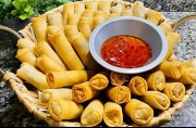 Menu đón Tết ngày 1: Nem tôm thịt khoai môn béo ngậy, giòn rụm